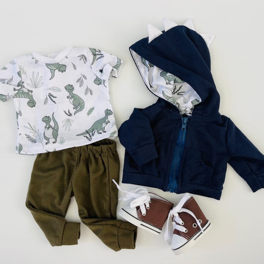 Dino Hoodie Outfit Set